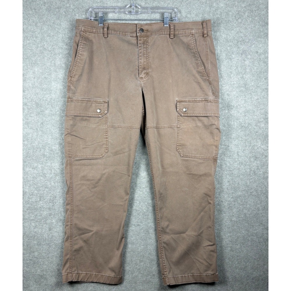 40 Grit Duluth Trading Standard Fit Cargo‎ Pants 42x30 Brown Cotton Blend
